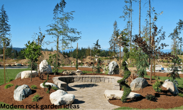 Modern rock garden ideas