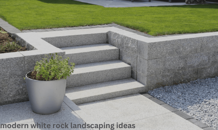 Elevate Your Outdoor Space: Modern White Rock Landscaping Ideas
