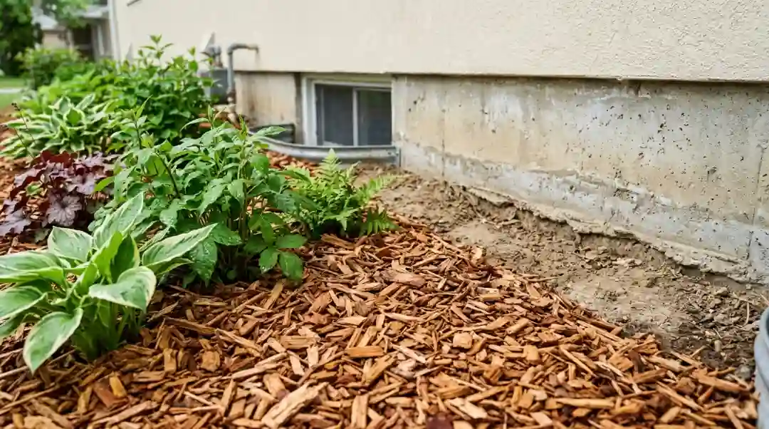 Wood chip mulch placed close to a home foundation does mulch attract termites when it touches the base of your house