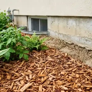 Wood chip mulch placed close to a home foundation does mulch attract termites when it touches the base of your house